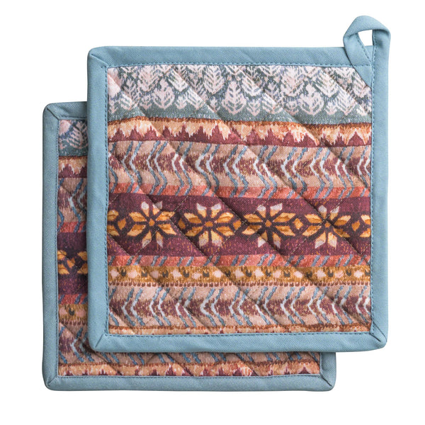Fair Isle Pot Holders