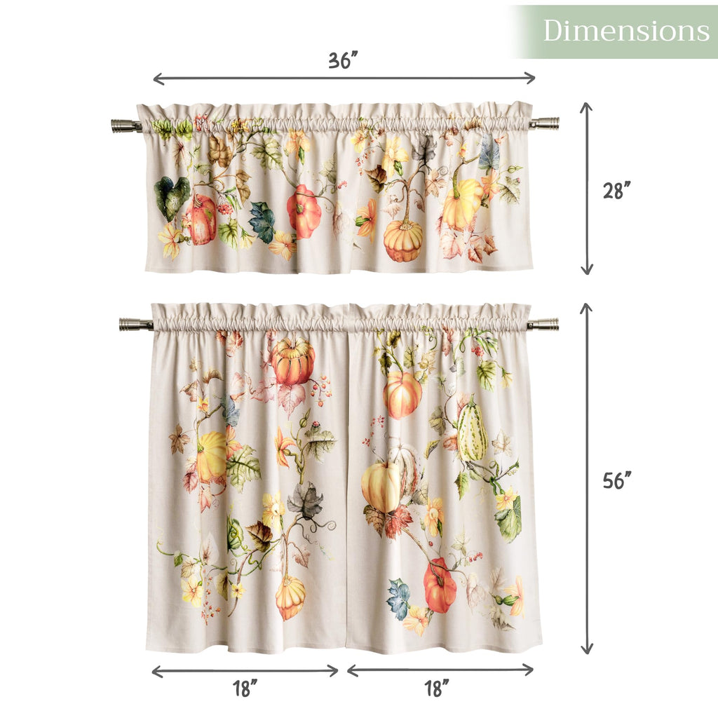 Potiron Kitchen Curtains