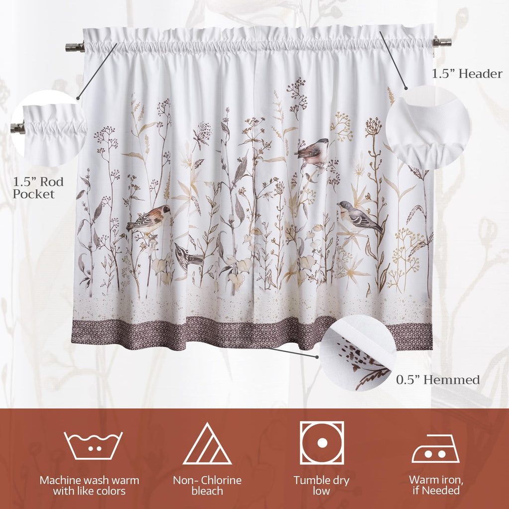 Meadow Florals Kitchen Curtains