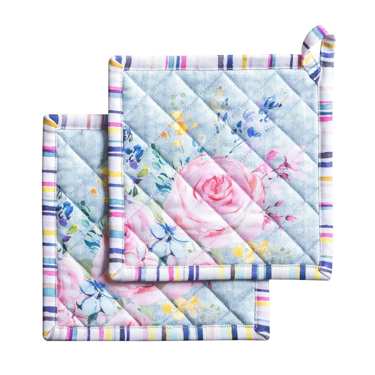 Sweet Rose Lavender Pot Holders