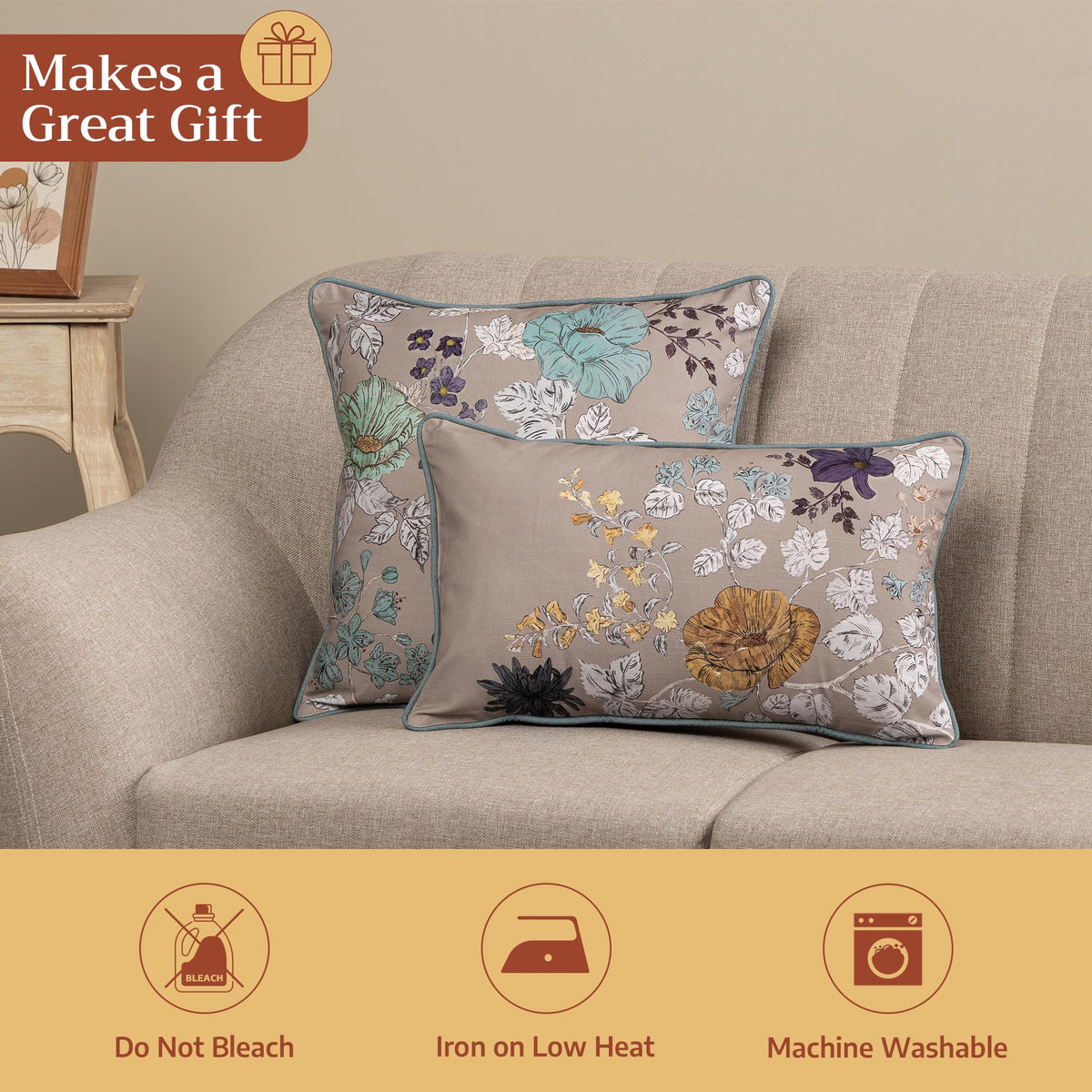 Clematis Throw Pillow Covers