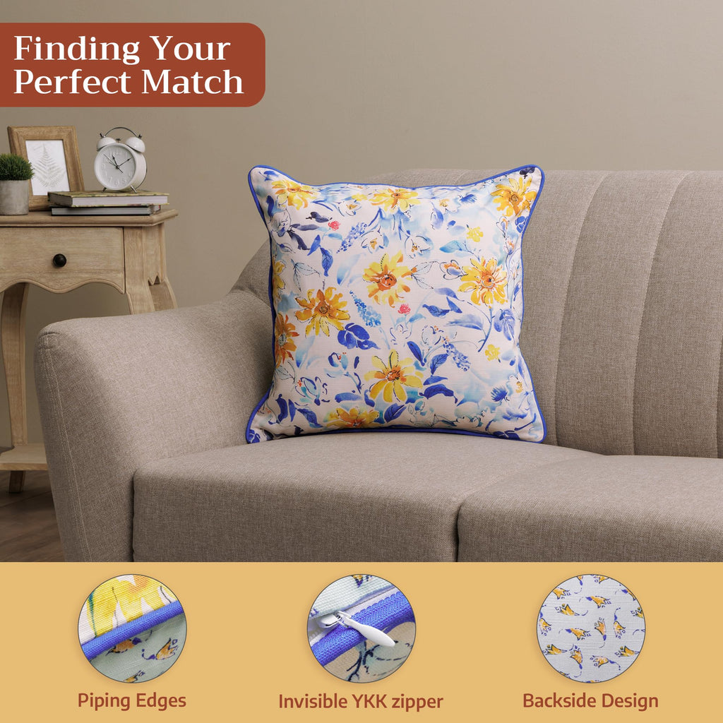 Girassol Throw Pillow Covers