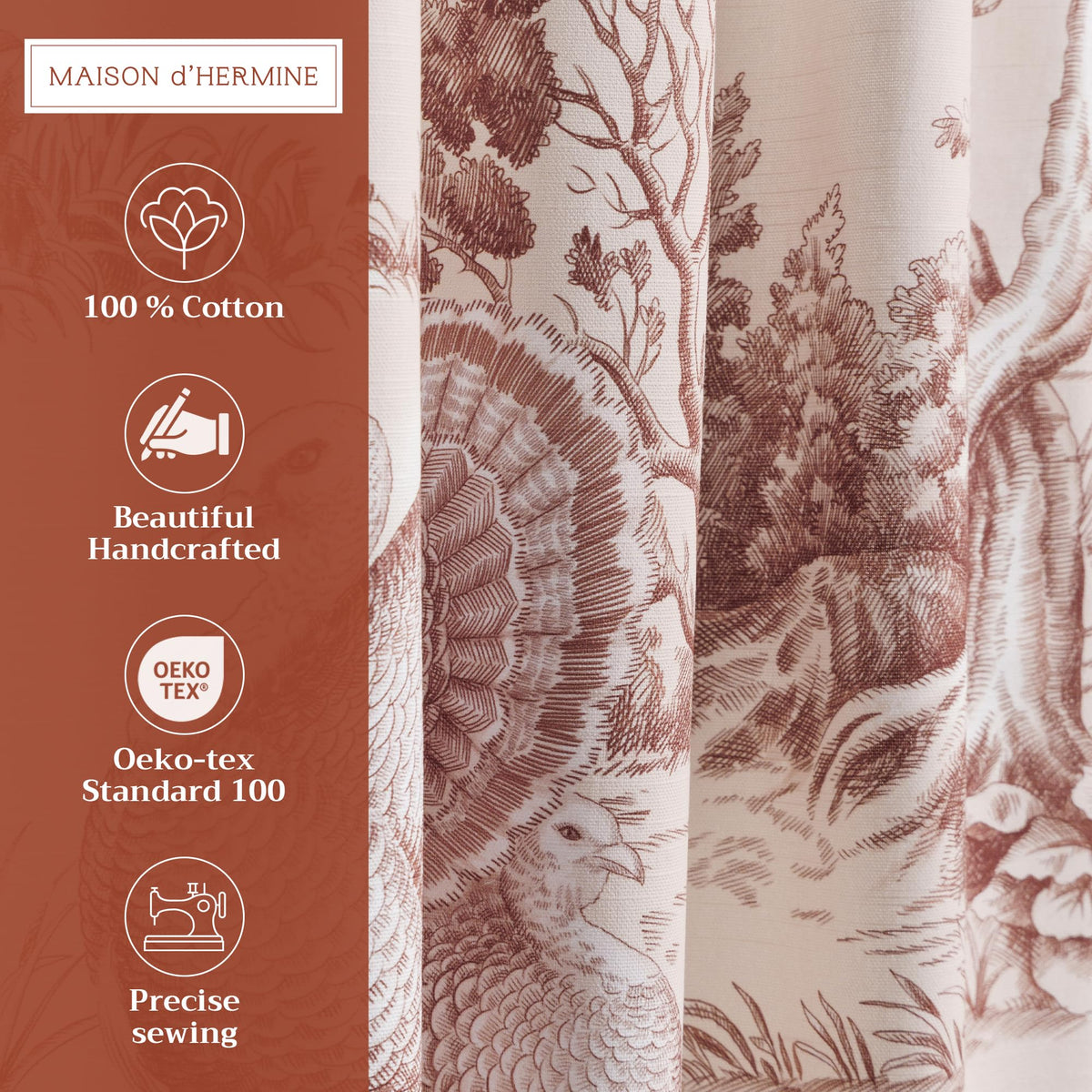 Holy Jouy Kitchen Curtains