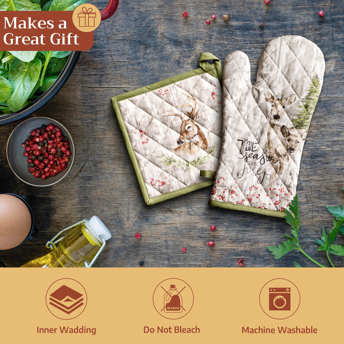 Mountain Life Oven Mitts + Pot Holders