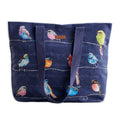 Birdies on Wire Canvas Tote Bags