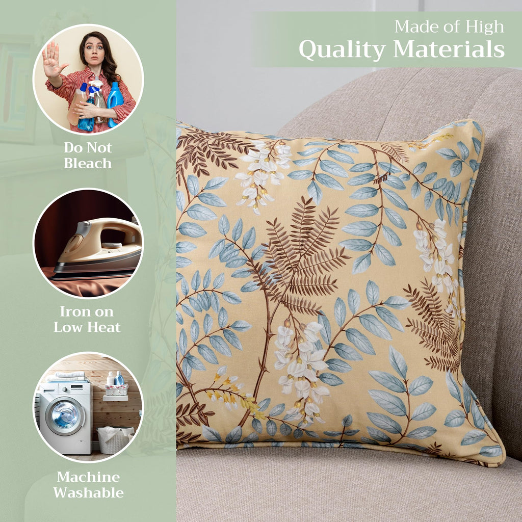 Feuillage Throw Pillow Covers