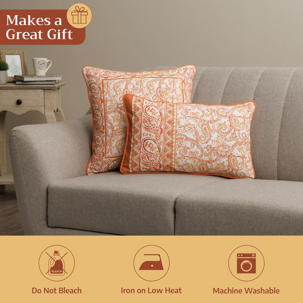 Palatial Paisley Throw Pillow Covers