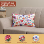 Happy Florals Throw Pillow Covers