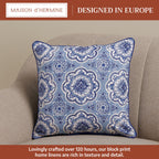 Melodie Bleue Throw Pillow Covers