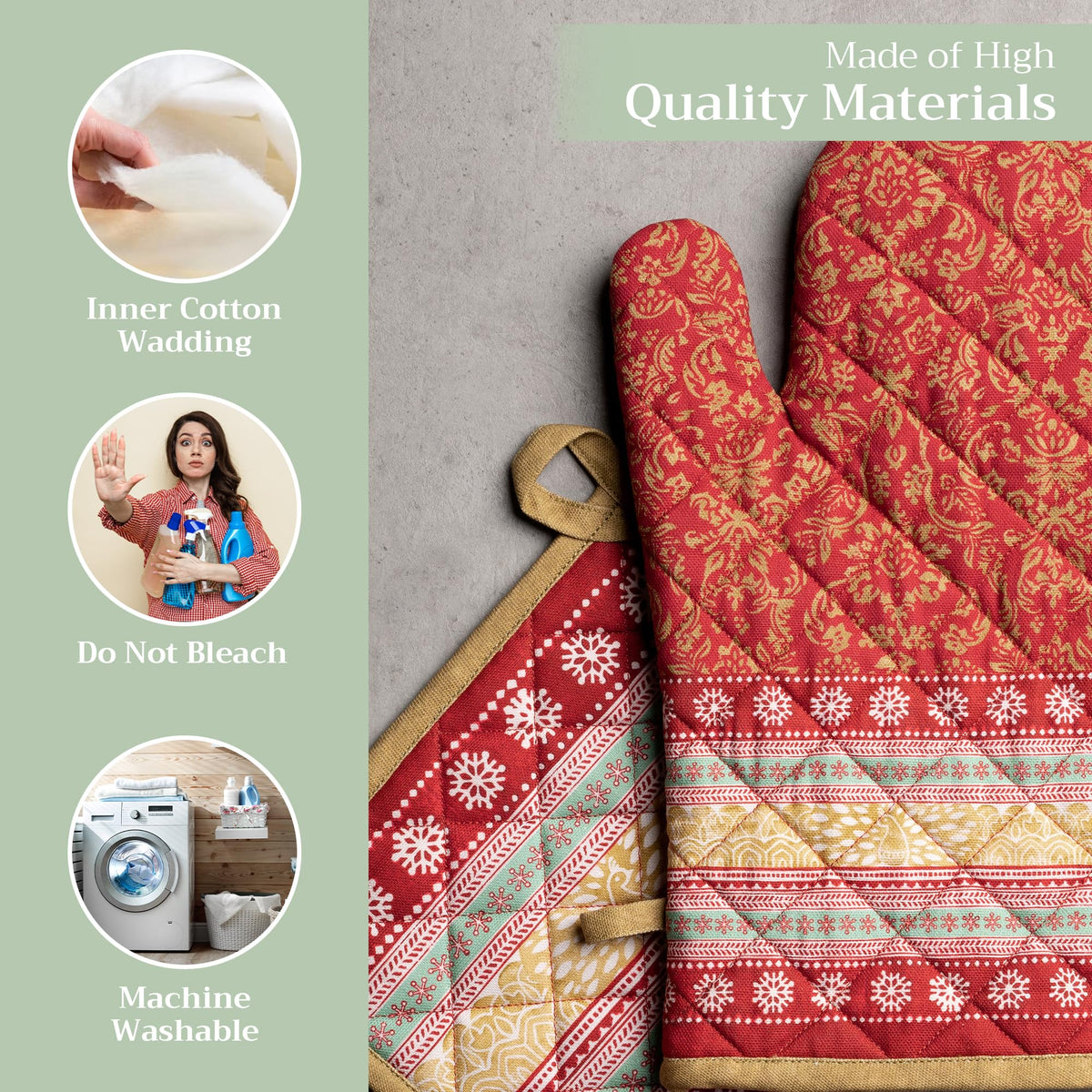 Sofia Oven Mitts + Pot Holders