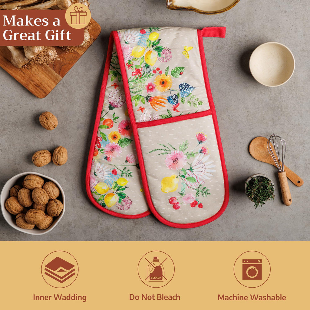 Jardin D'Ete Double Oven Mitts