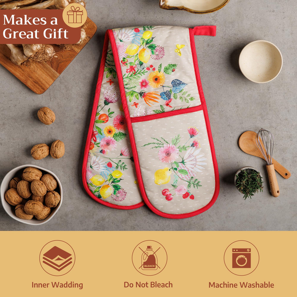 Jardin D'Ete Double Oven Mitts
