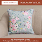 Sweet Rose Lavender Throw Pillow Covers