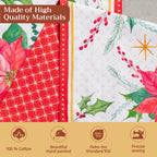 Poinsettia Christmas Table Runners