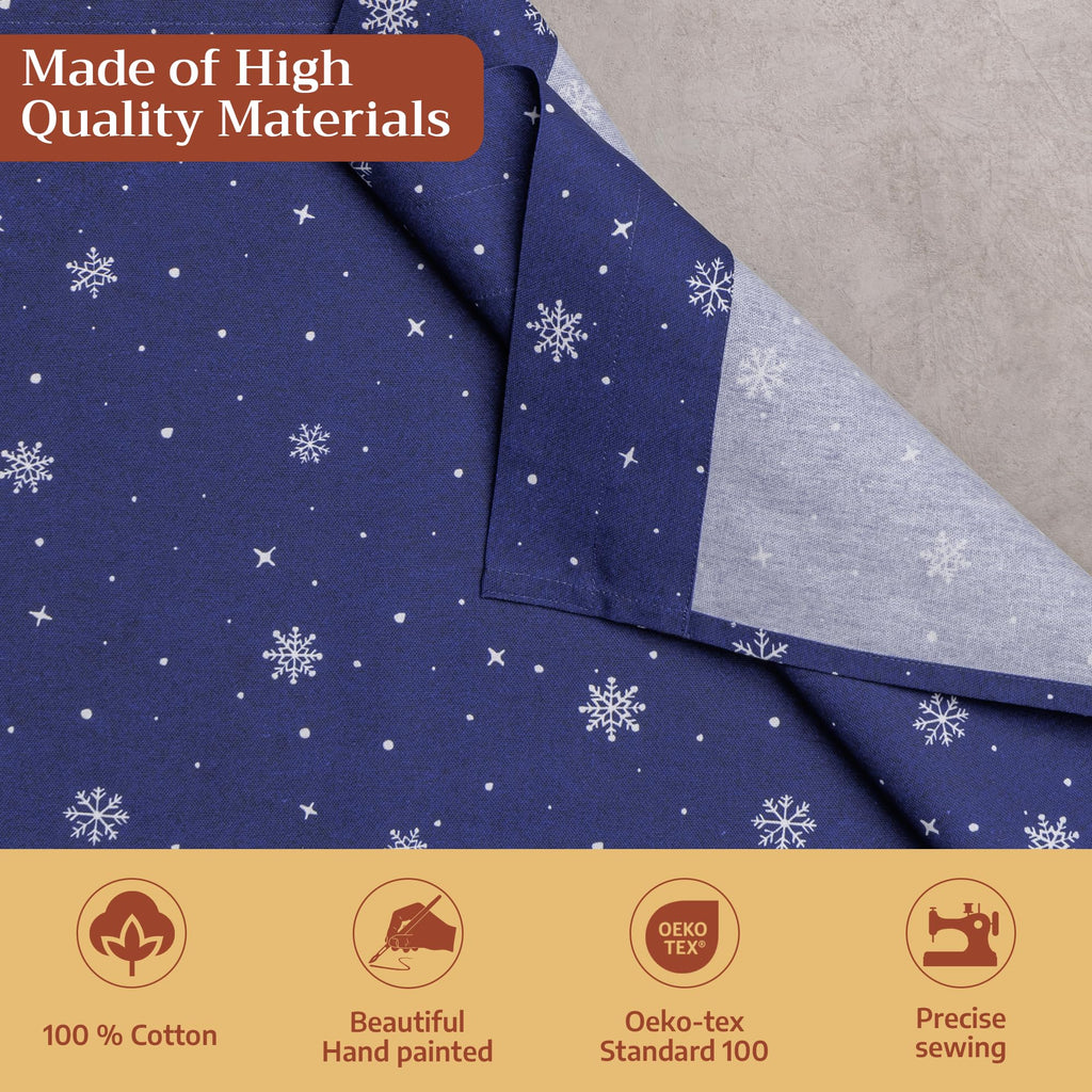 Christmas Market Kitchen Curtains