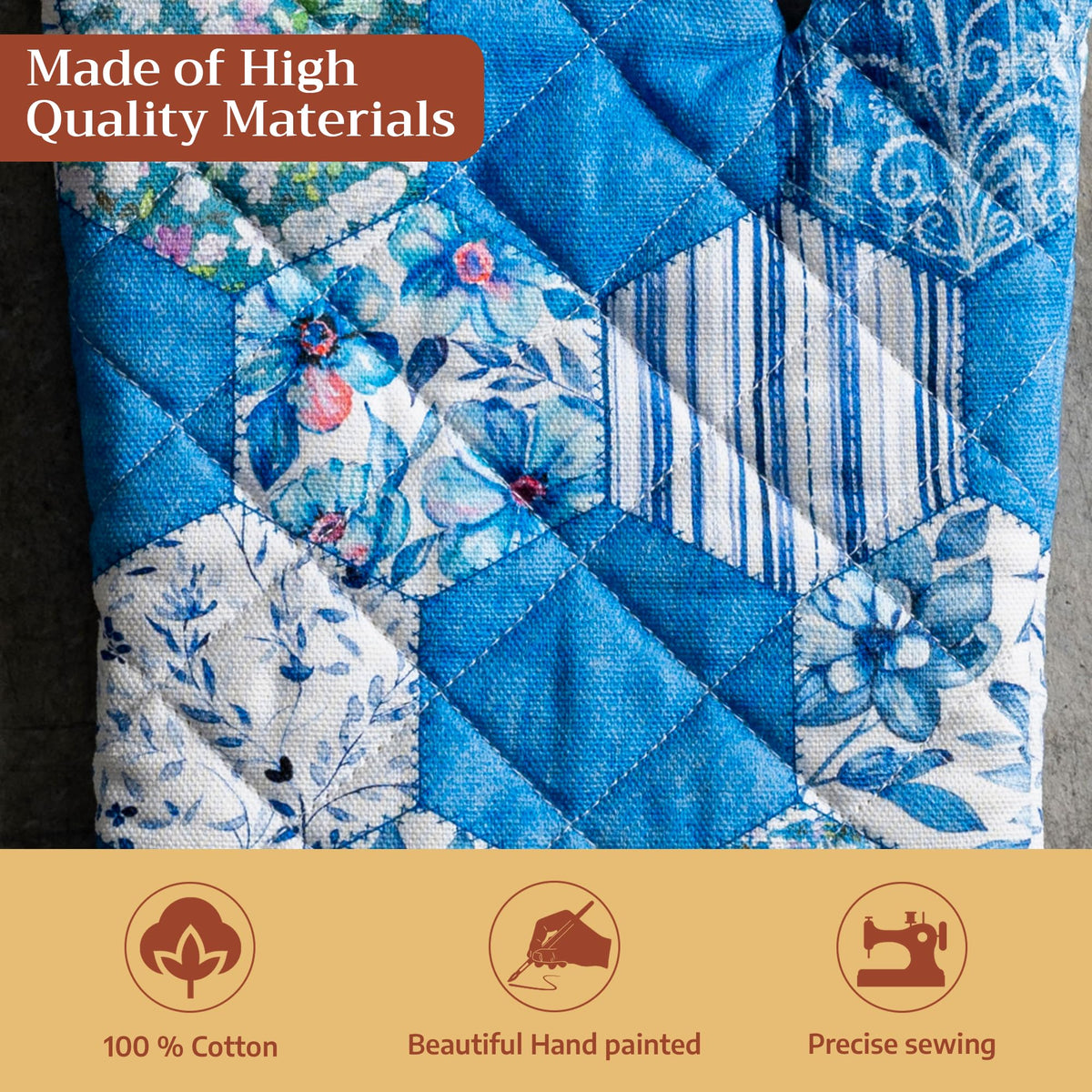 Summer Blues Oven Mitts