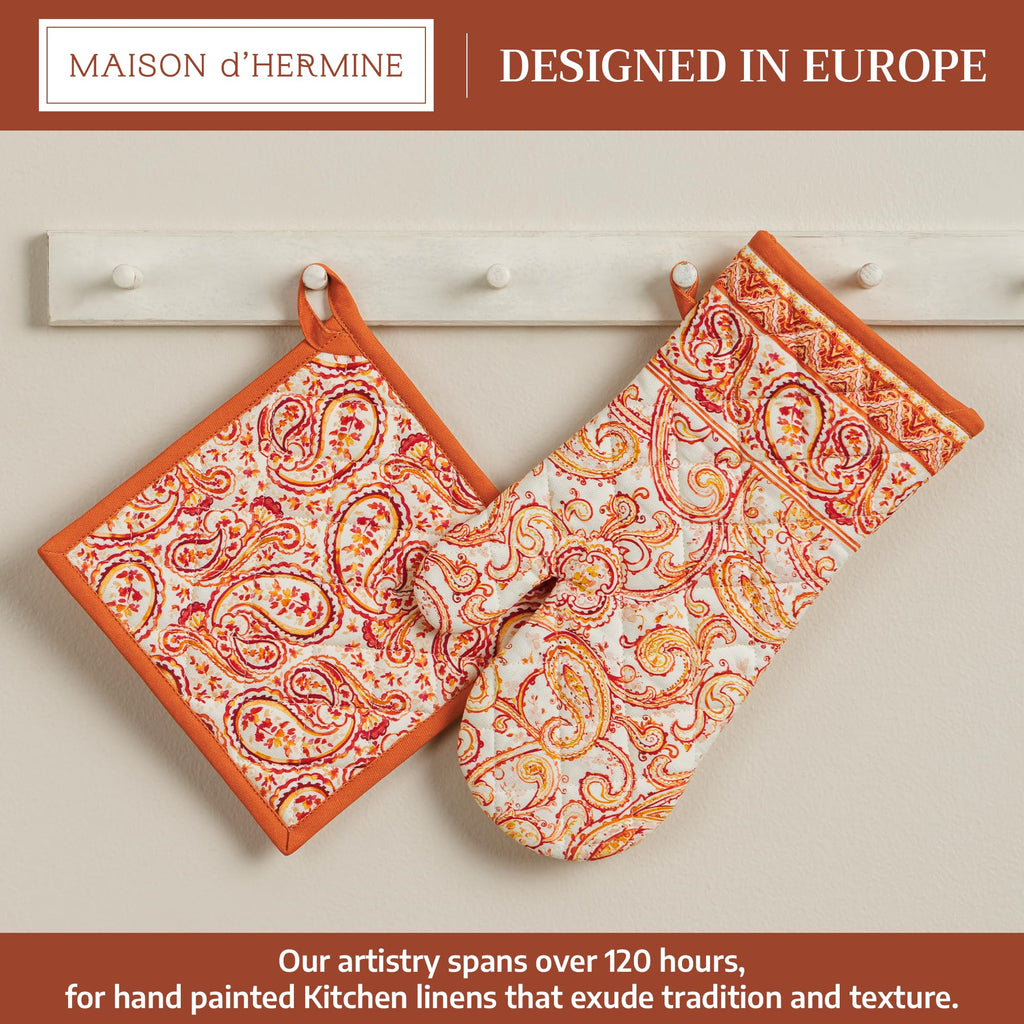 Palatial Paisley Oven Mitts + Pot Holders