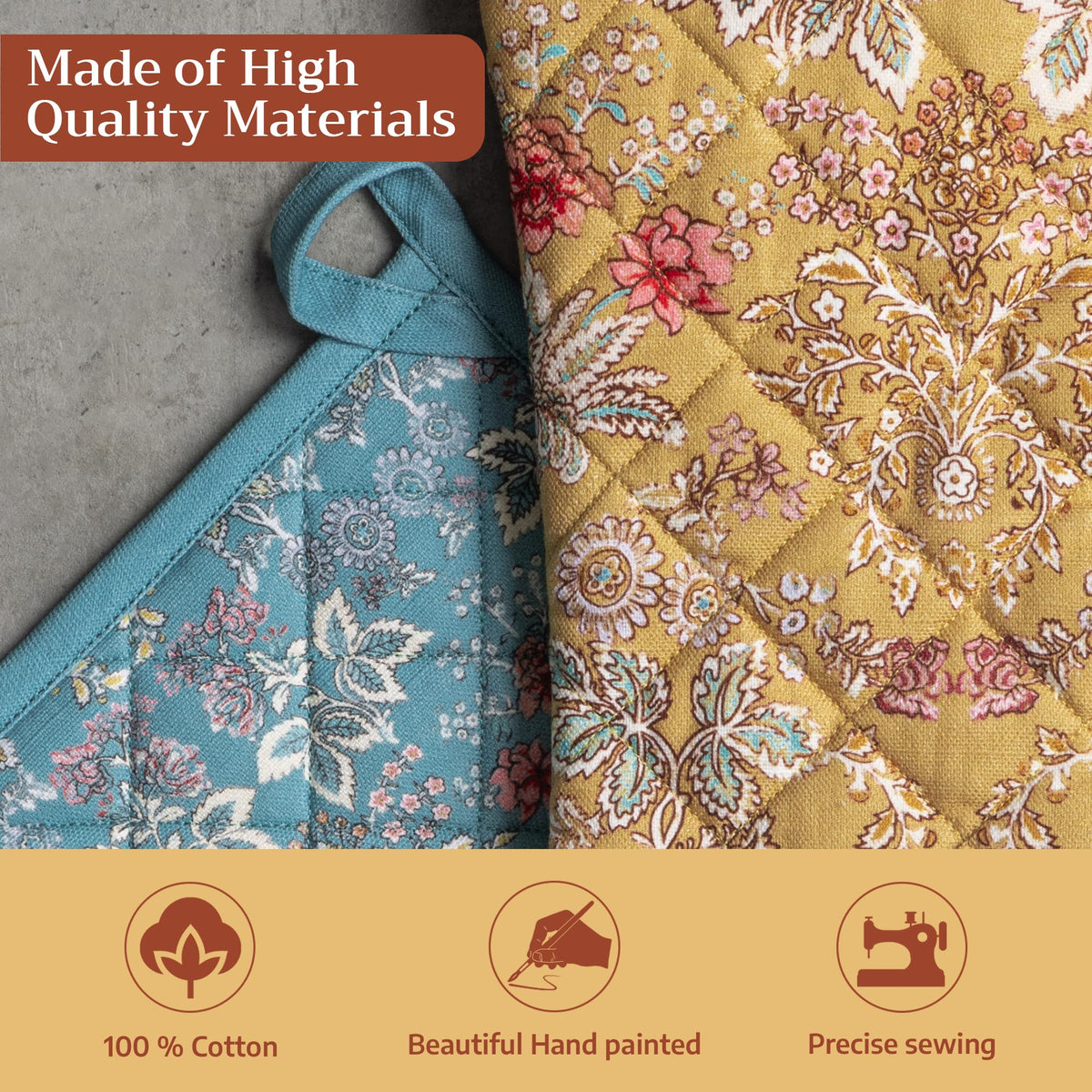 Marquise Oven Mitts + Pot Holders