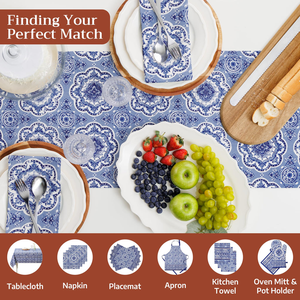 Melodie Bleue Table Runners