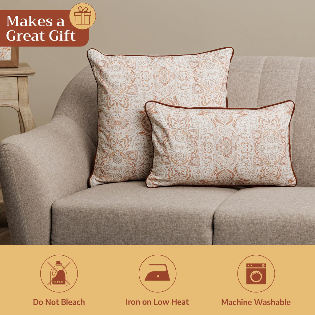 Damask Throw Pillow Covers