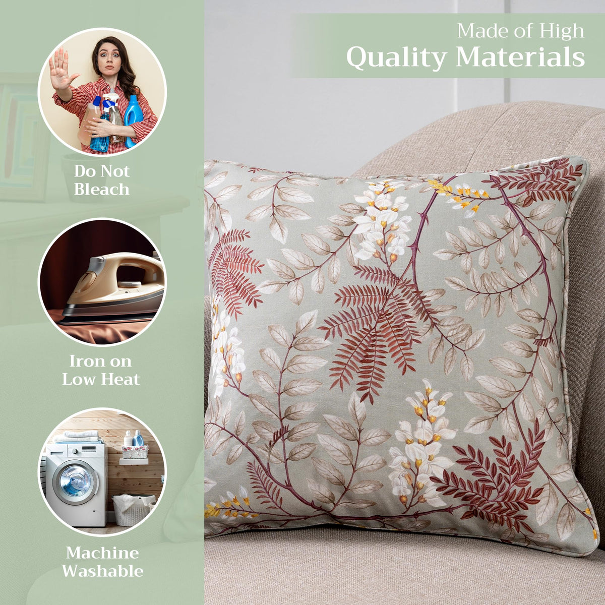 Feuillage Throw Pillow Covers