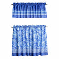 Indigo Love Kitchen Curtains