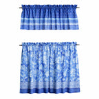 Indigo Love Kitchen Curtains