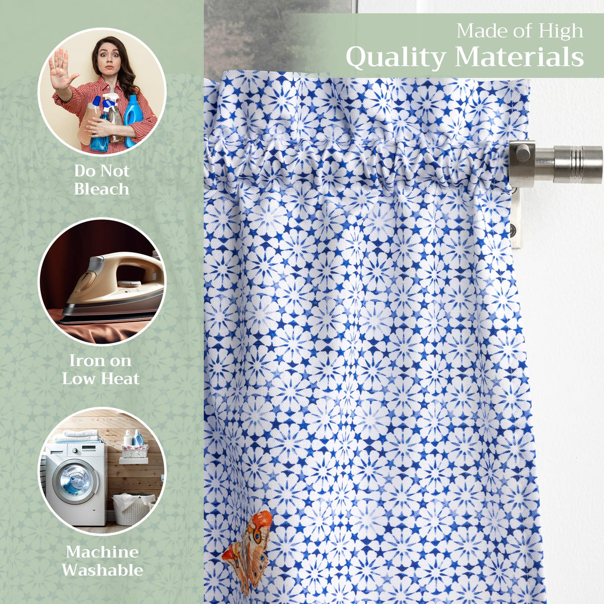 Passiflora Kitchen Curtains