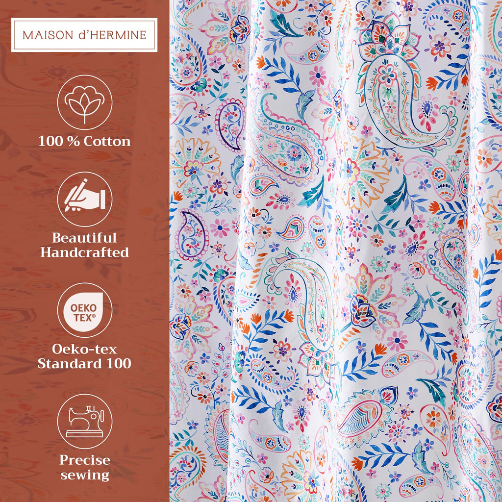 Indian Floral Shower Curtains