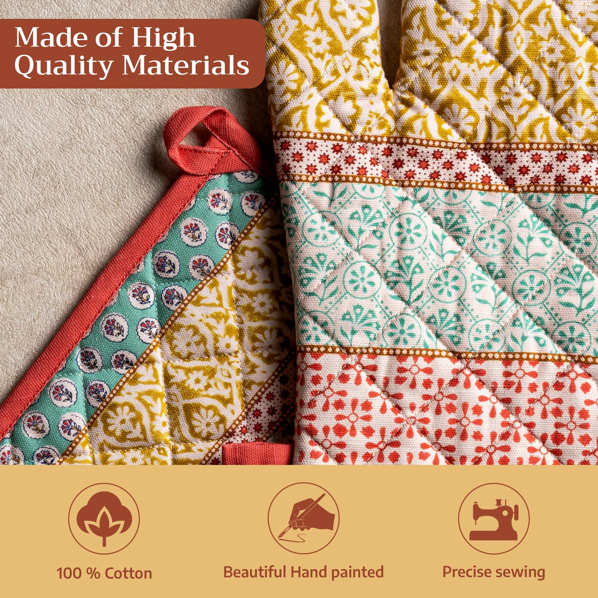 Provence Oven Mitts + Pot Holders