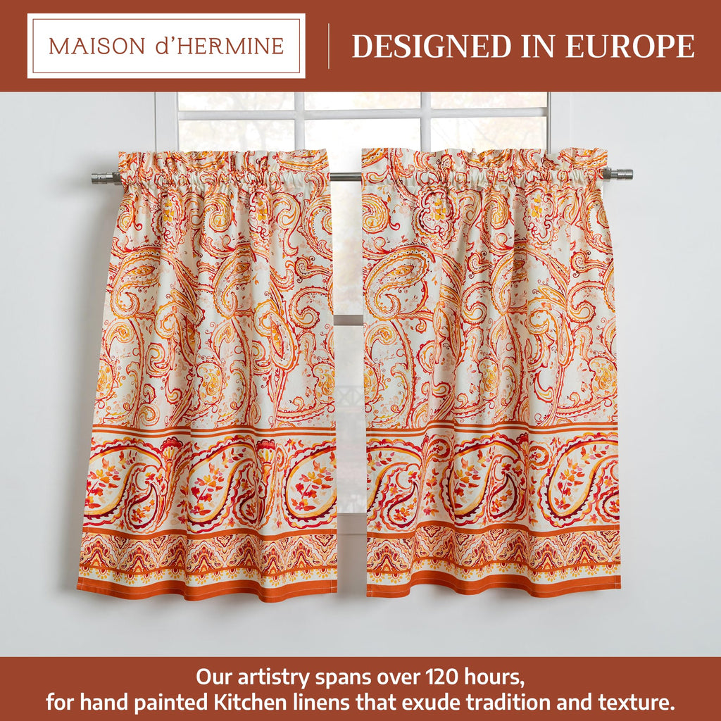 Palatial Paisley Kitchen Curtains