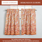 Palatial Paisley Kitchen Curtains