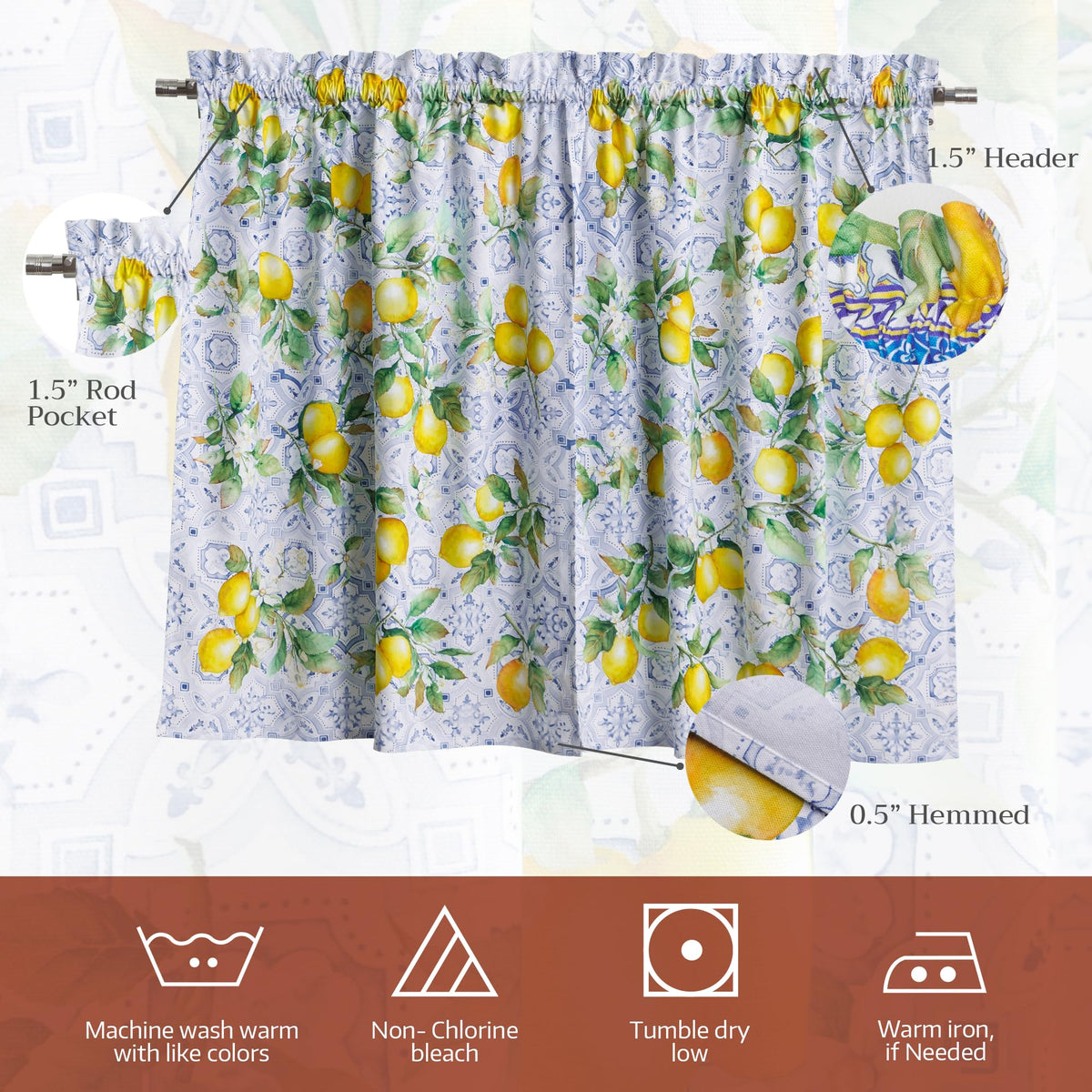 Citrus Kitchen Curtains