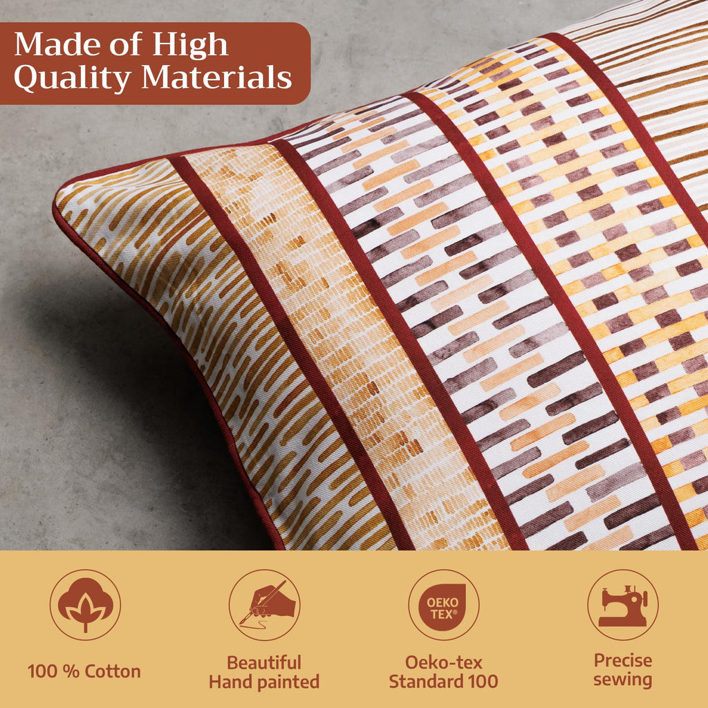 Russet Throw Pillow Covers