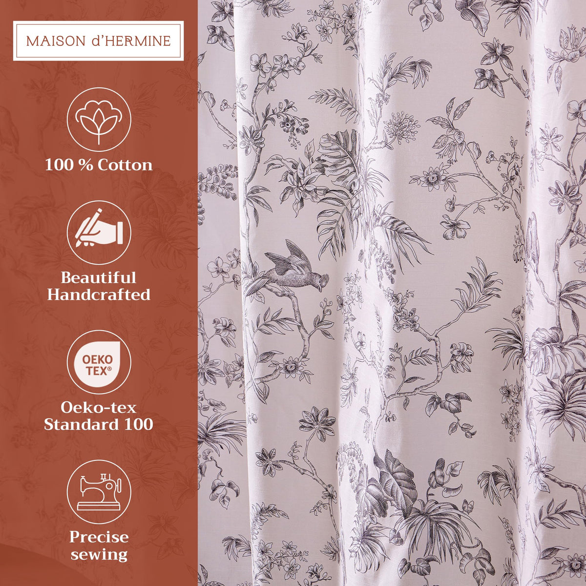 Jouy Paradise Shower Curtains