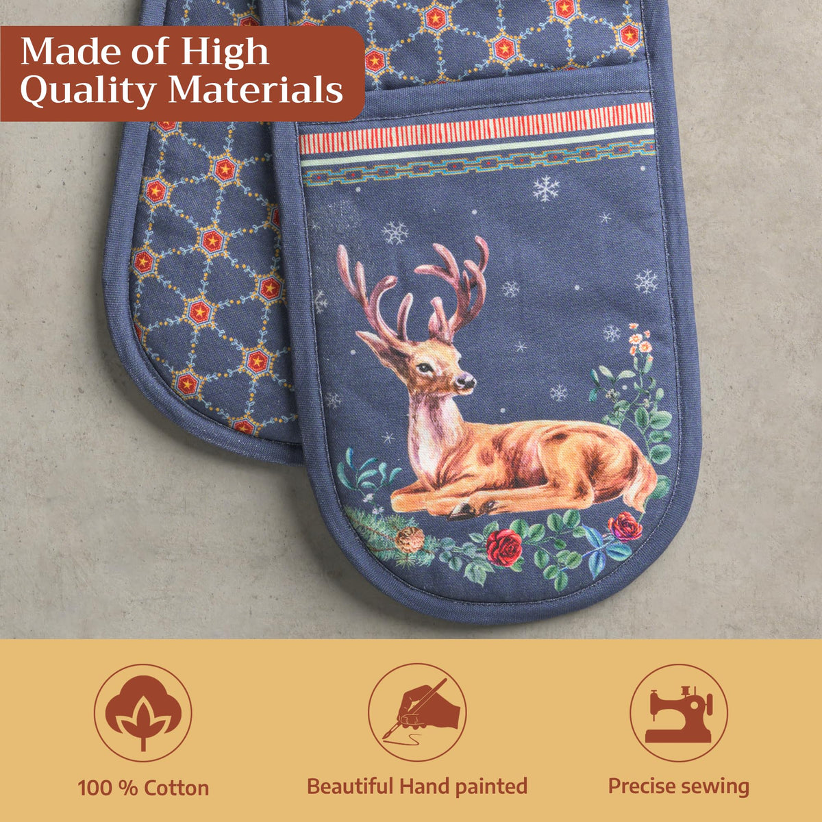 Christmas Joy Double Oven Mitts