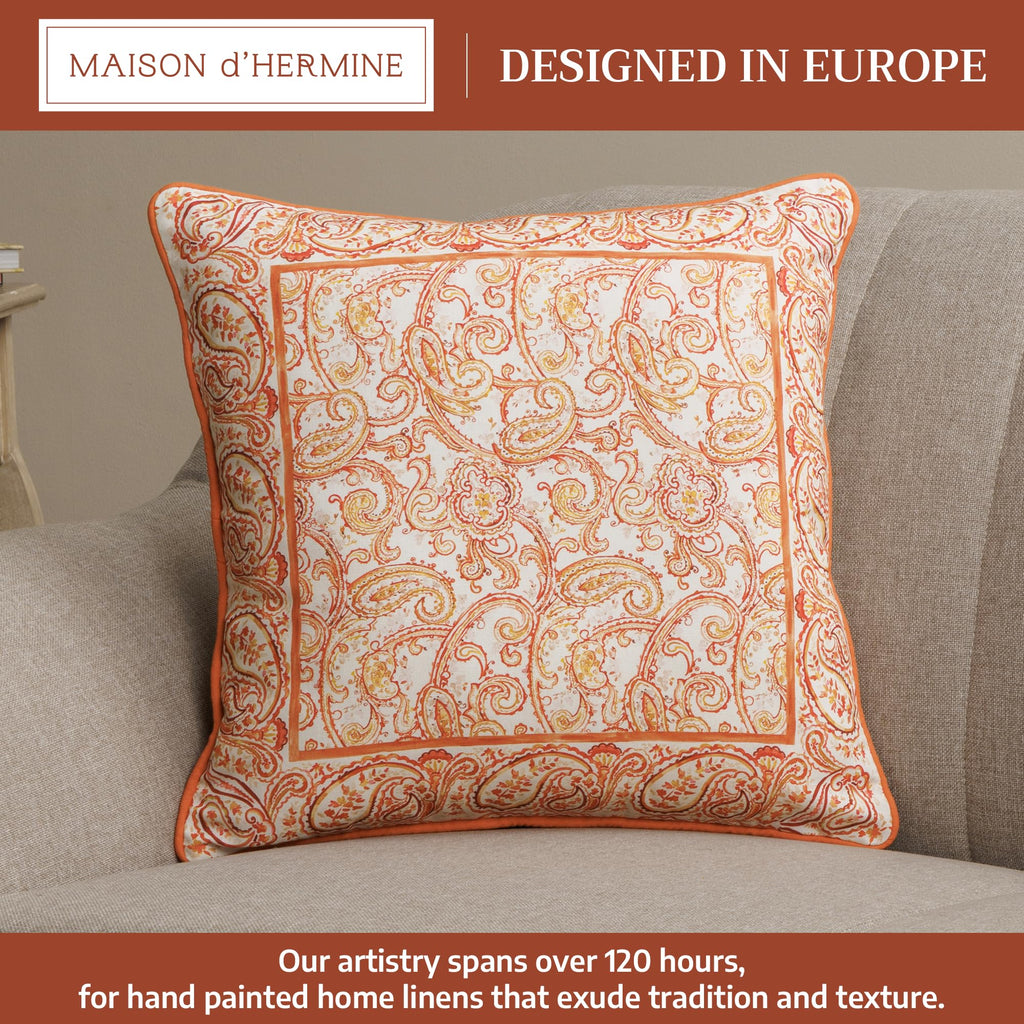 Palatial Paisley Throw Pillow Covers
