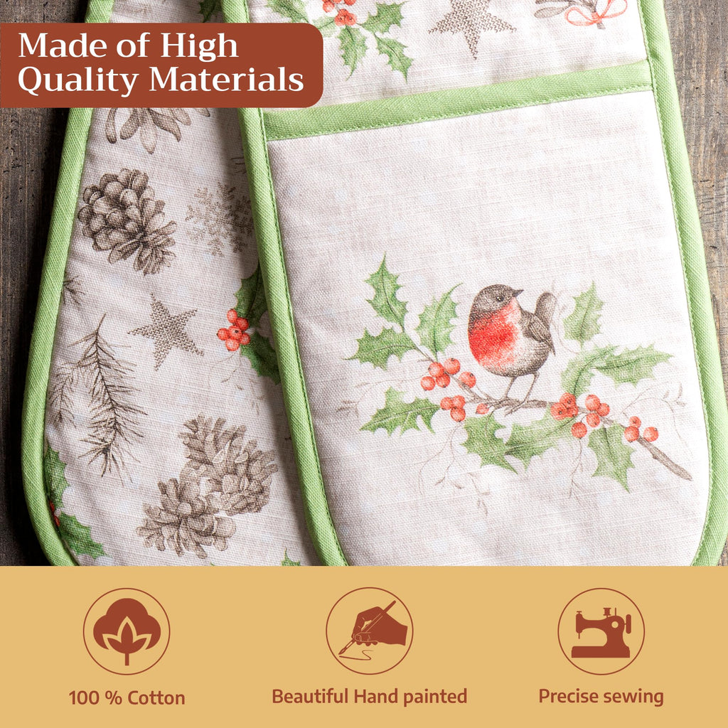 Christmas Dew Double Oven Mitts
