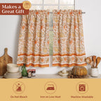 Pumpkin Spice Kitchen Curtains