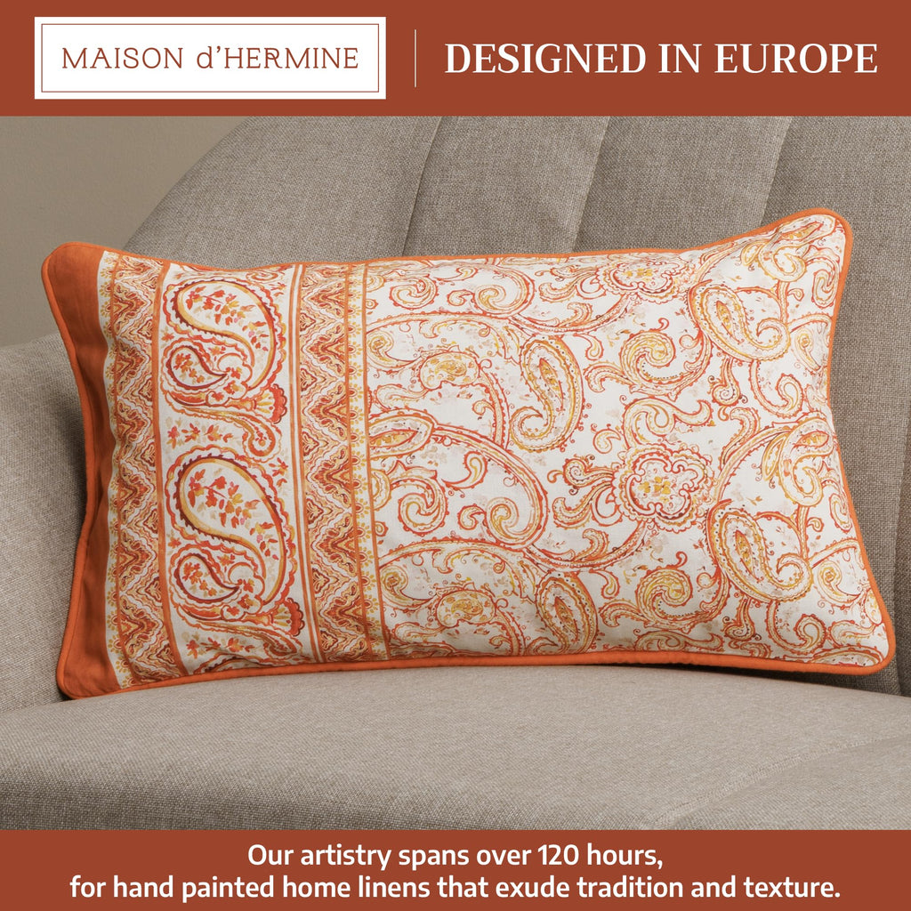 Palatial Paisley Throw Pillow Covers