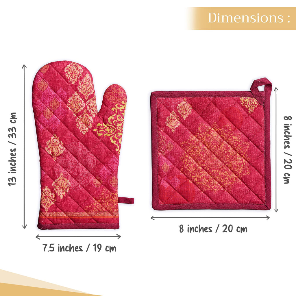 Versailles Oven Mitts + Pot Holders