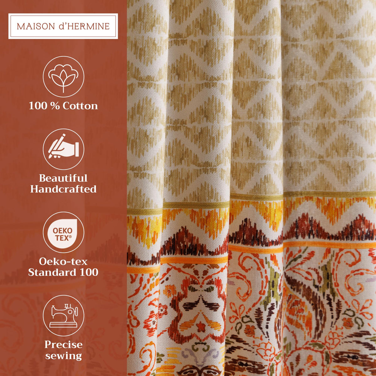 Damask Kitchen Curtains