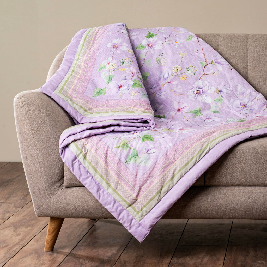 Magnolia Mornings Throw Blankets
