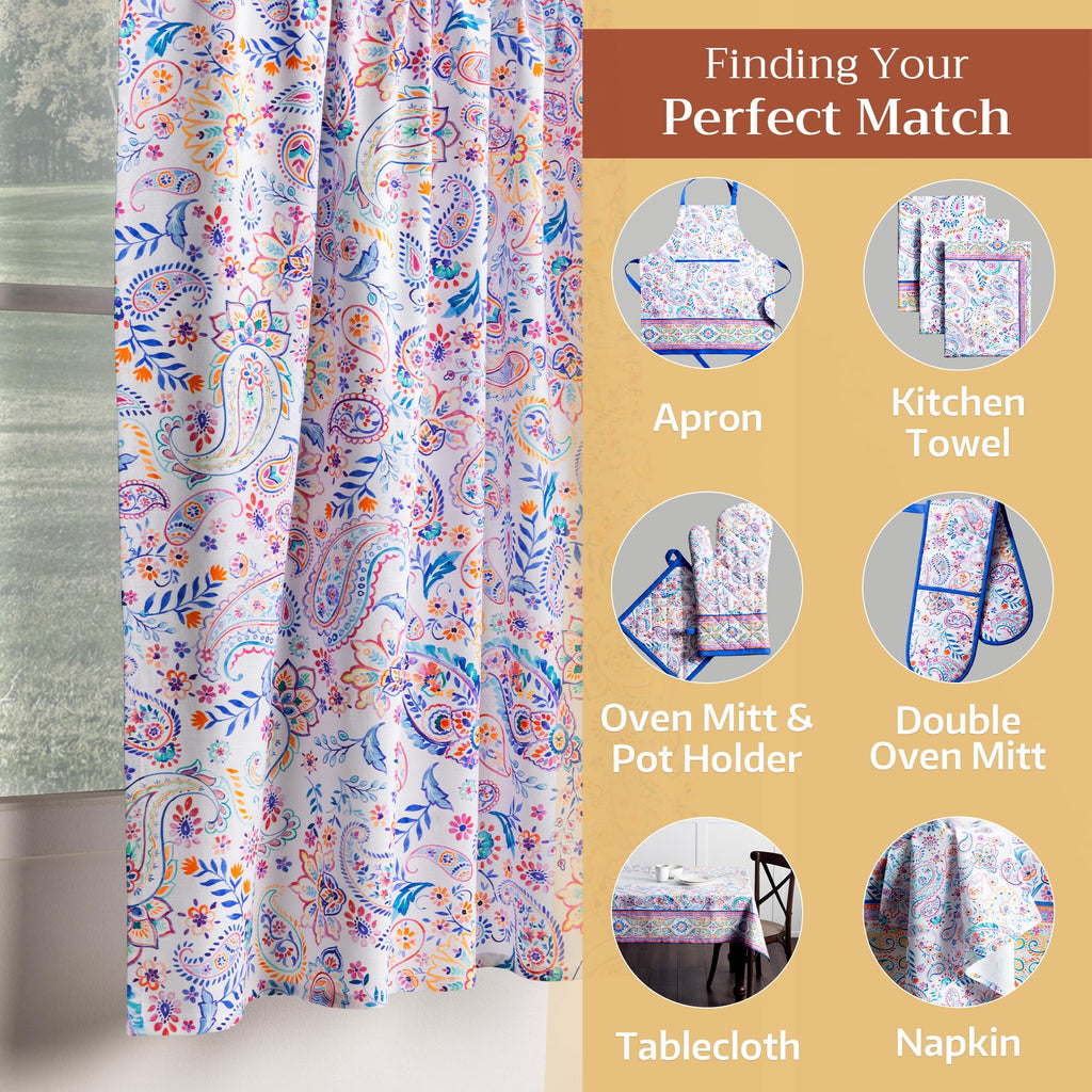 Indian Floral Kitchen Curtains