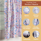 Indian Floral Kitchen Curtains