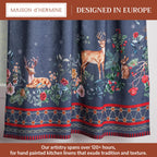 Christmas Joy Kitchen Curtains