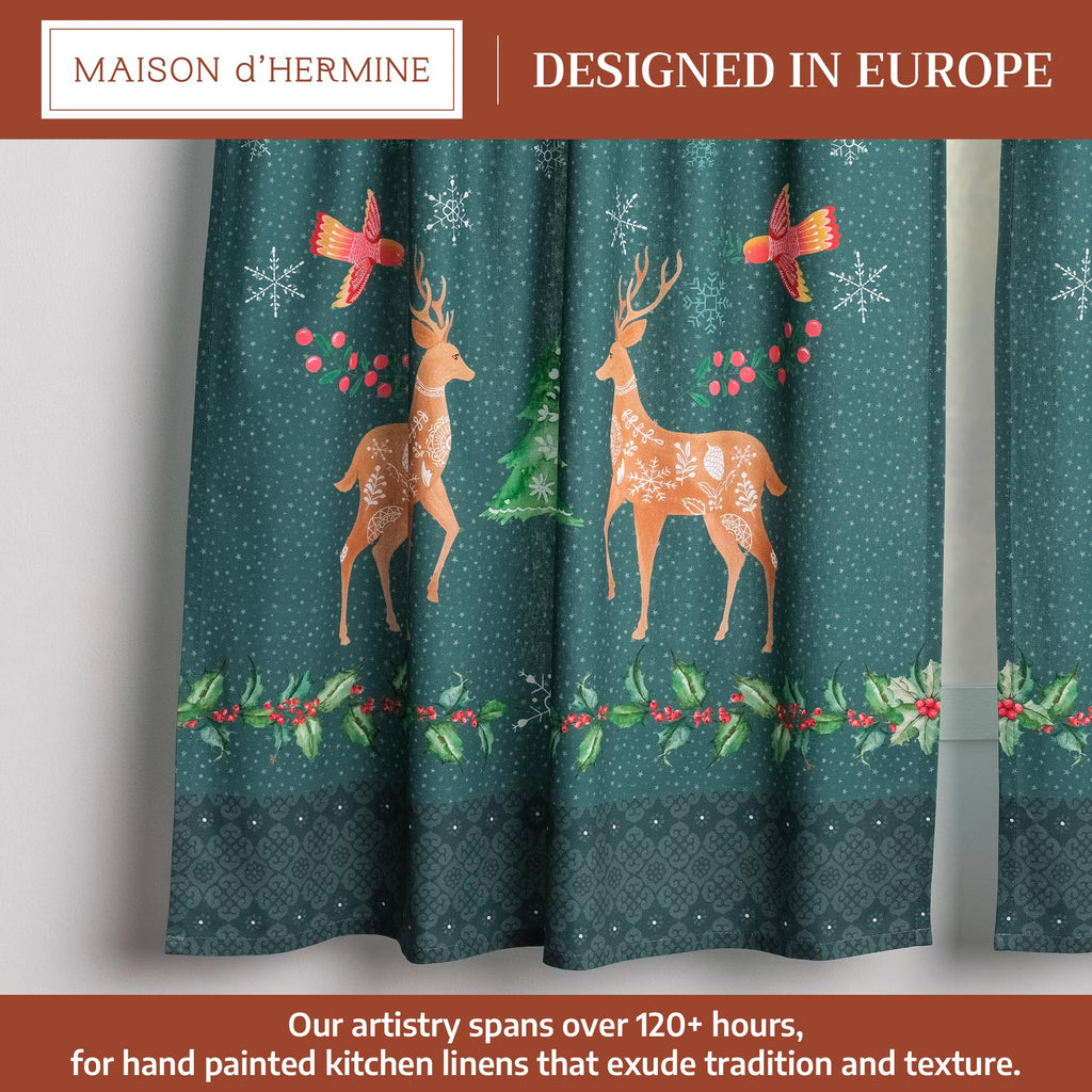 Hygge Christmas Kitchen Curtains
