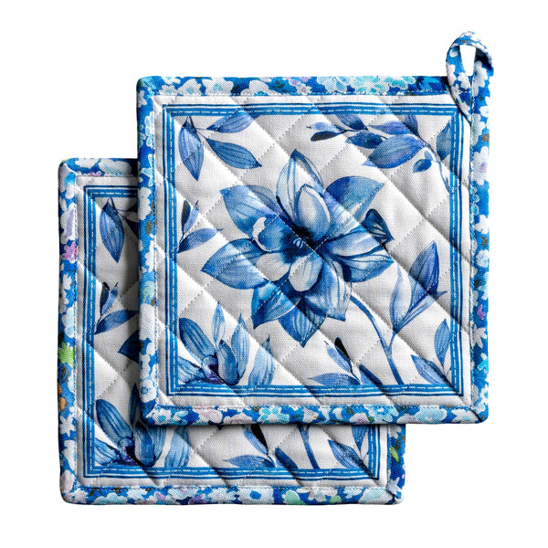 Summer Blues Pot Holders