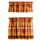 Thanksgiving Tartan Kitchen Curtains