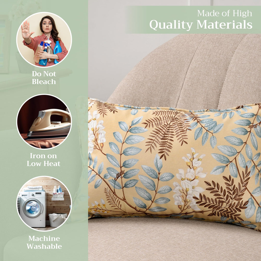 Feuillage Throw Pillow Covers